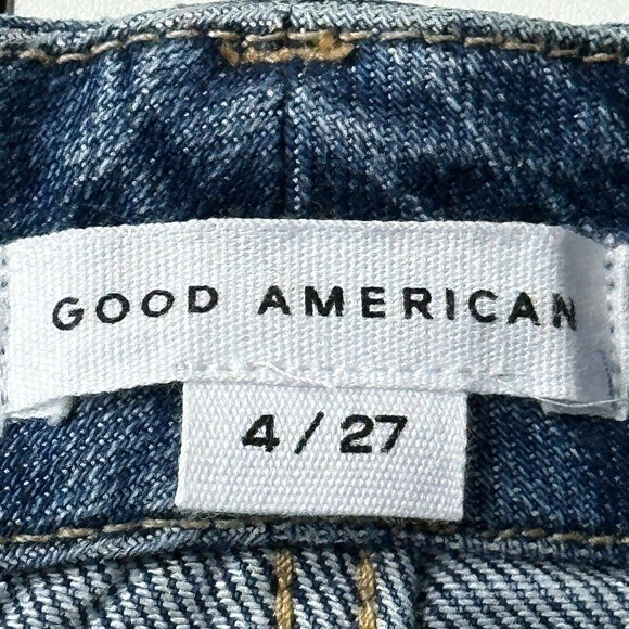Good American Good Classic Jeans High Rise Skinnyish Fit Women’s 4/27 Blue NWT - Picture 10 of 12